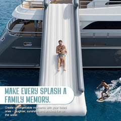 Large 16 Foot Commercial Inflatable Yacht Water Slide with Pump