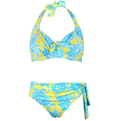 Stevvex Women's High Waist Two-Piece Bikini Swimsuit
