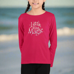 Girl's 'Little Miss Magic' Toddler Long Sleeve Tee