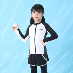Kid's/Adult's Long Sleeve Three-Piece UV Protection Rash Guard