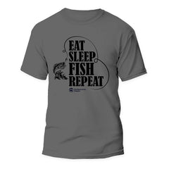 Outdoorzees Unisex 'Eat Sleep Fish Repeat' T-Shirt