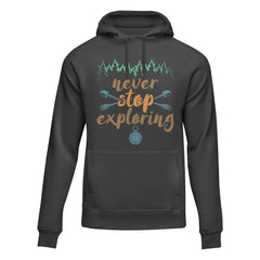 Outdoorzees Unisex 'Never Stop Exploring' Fleece Hoodie