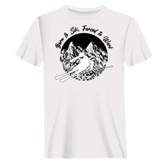 Men's 'Born To Ski Forced To Work' T-Shirt