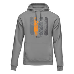 Outdoorzees Unisex Fishing Grunge Bars Fleece Hoodie