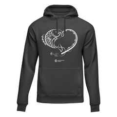 Outdoorzees Unisex Fishing Heart Hoodie