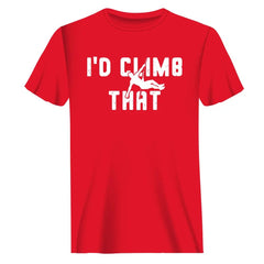 Outdoorzees Unisex 'I'd Climb That' T-Shirt