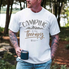 Outdoorzees Unisex 'Camping Is My Therapy' T-Shirt
