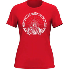 Outdoorzees Women's 'Cycling In The Morning' T-Shirt