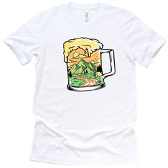 Outdoorzees Unisex Drinking The Happy View Trails T-Shirt