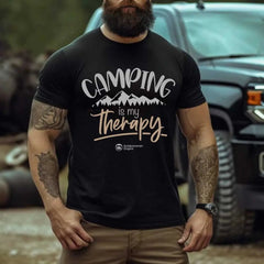 Outdoorzees Unisex 'Camping Is My Therapy' T-Shirt