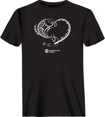 Outdoorzees Unisex Fishing Heart T-Shirt