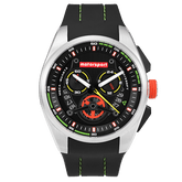 Motorsport Men's Burnout - Black Dial, Black/Green Strap 100m