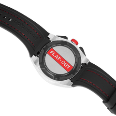 Motorsport Men's Burnout - Black Dial, Black/Red Strap - 100m