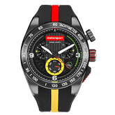 Motorsport Men's Rally - Black Dial, Black/Red/Yellow Strap - 100m