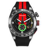 Motorsport Men's Rally - Black/Red Dial/Strap - 100m
