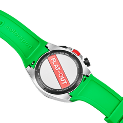 Motorsport Men's Rebel - Black Dial, Green Strap - 100m