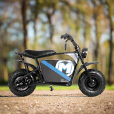 1000W 48V 12Ah Electric Powered Mini Bike - Black