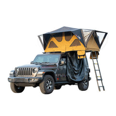Naturnest Andromeda Khaki Soft-Shell Rooftop Tent with Large Panoramic Skylight & YKK Doors