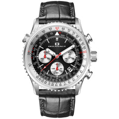 Oceanaut Men's Flight - Black Dial/Strap - 100m