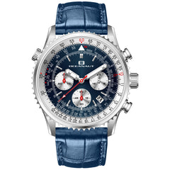 Oceanaut Men's Flight - Blue/Silver Dial, Blue Strap - 100m