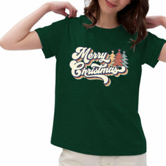 CHRISTMAS Women's 'Merry Christmas' T-Shirt - Size L