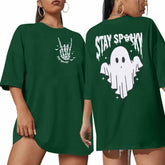 HALLOWEEN Women's 'Stay Spooky' Oversized T-Shirt - Size M