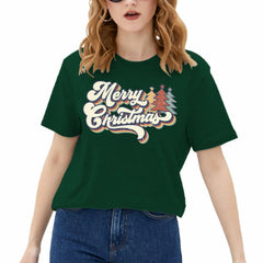 CHRISTMAS Women's 'Merry Christmas' T-Shirt - Size S