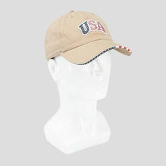 Men's USA Baseball Hat - Tan