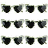 Women's Heart Shaped Sunglasses - 16 Pack - Bachelorette Party Favor
