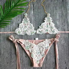 Women's Bejeweled Two-Piece Bikini Swimsuit