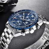 Men's Stainless Steel Chronograph Watch - 30m