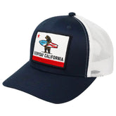 Everyday California Unisex Red, White, and Brutus Snapback Hat