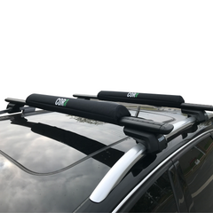 Aero Roof Rack Pad with 10' Scratch-Resistant Tie Downs - Wide Aero Bars