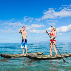 11 Foot Inflatable Standing Board Surfboard with Bag and Paddle