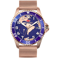 Seapro Men's Voyager - Blue Dial, Rose Gold Bracelet - 200m