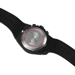 Giorgio Piola Design Men's Speedtrap Swiss Sport Chrono Watch - Black Dial/Strap - 100m
