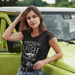 Outdoorzees Women's 'I Fish And Know Things' T-Shirt