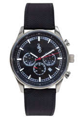 Beyond Boring Watch Company Men's Sport Chronograph - Black Dial - 100m