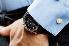 Beyond Boring Watch Company Men's Retro Chronograph - Gray Dial - 100m