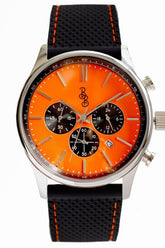 Beyond Boring Watch Company Men's Chronograph - Orange Dial - 100m