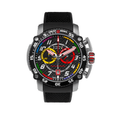Giorgio Piola Design Men's Torque Stainless Steel Swiss Sport Chrono Watch - Black Dial/Strap - 100m
