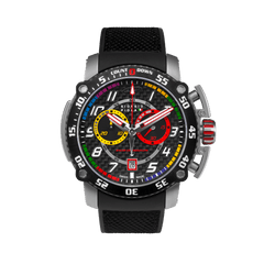 Giorgio Piola Design Men's Torque Stainless Steel Swiss Sport Chrono Watch - Black Dial/Strap - 100m
