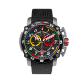 Giorgio Piola Design Men's Torque Stainless Steel Swiss Sport Chrono Watch - Black Dial, Grey Strap - 100m