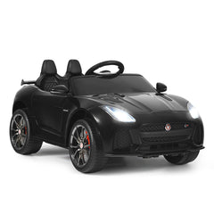 12V Jaguar F-Type SVR Licensed Kids Ride On Car - Black