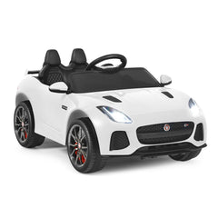 12V Jaguar F-Type SVR Licensed Kids Ride On Car - White