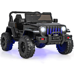 GBruno Store 12V Kids Ride-on Jeep Car with 2.4 G Remote Control - Black