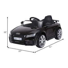 12V Kids Electric Ride on Car with Remote Control and Music Function - Black