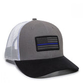 Unisex Adult's Respect The Line USA Flag Trucker Hat