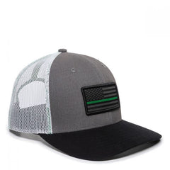 Unisex Adult's Respect The Line USA Flag Trucker Hat