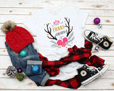 CHRISTMAS Women's Antler Christmas T-Shirt